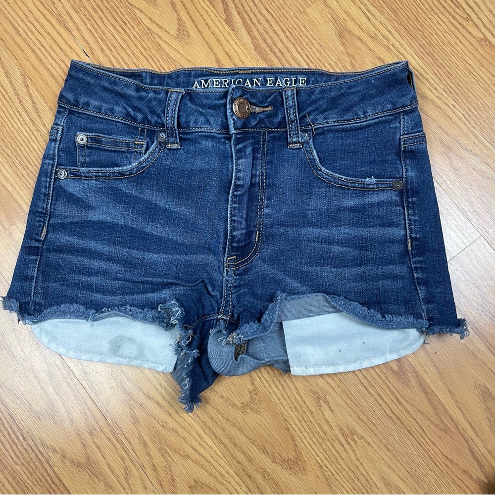 American Eagle Outfitters Dark Blue Jean Shorts
